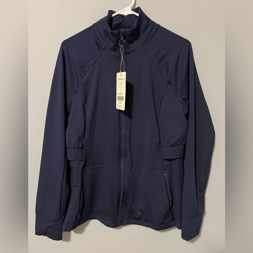 Fabletics Navy Zip Jacket